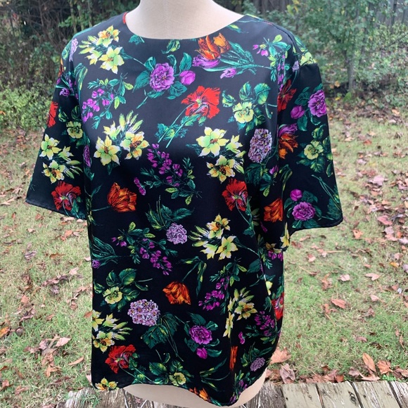 Vintage Silky Floral Blouse - Picture 11 of 12